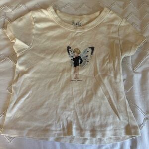 Brandy Melville Cream Fairy Tee
